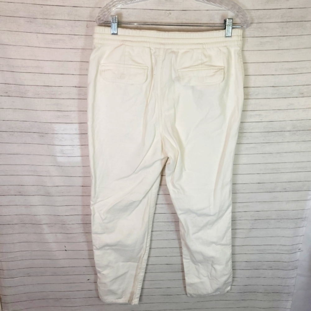 J.CREW TIE WAIST CAMP PANT IN IVORY, SZ MEDIUM - Picture 9 of 16